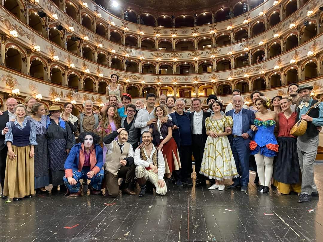 Il soprano Yulia Merkudinova nella rappresentazione operistica "Don Giovanni".